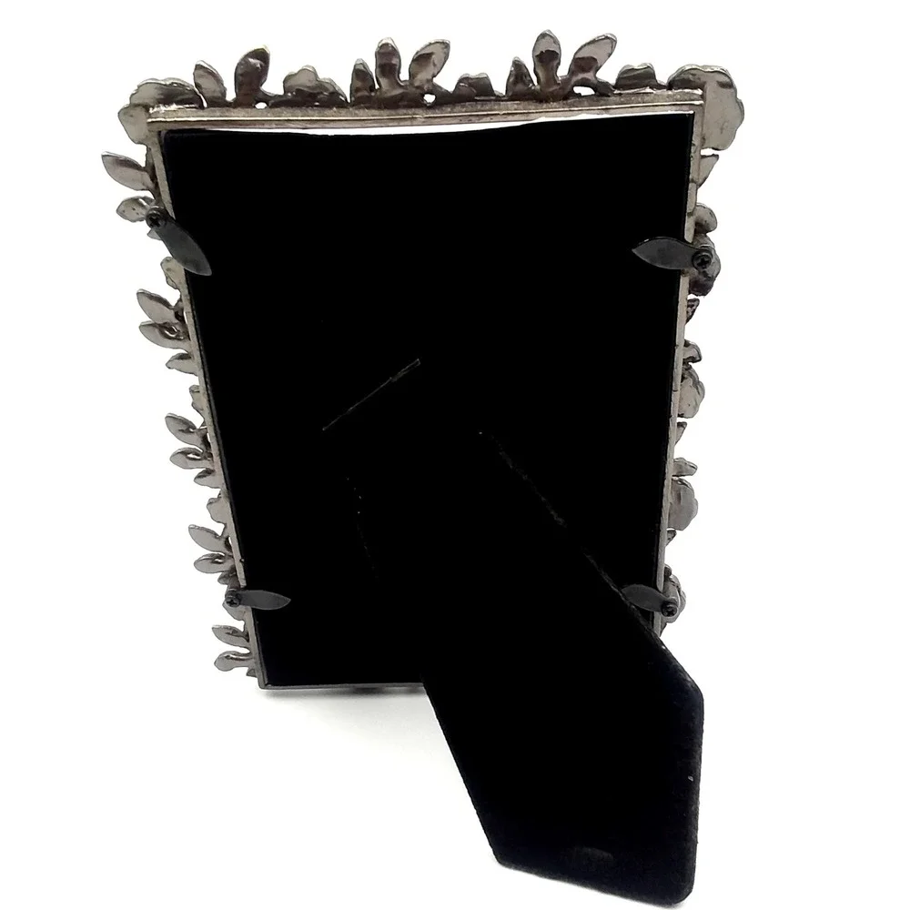 Rose Floral‎ Picture Frame Bronze Finish Photo Display Tabletop Decor 4.75x6.5